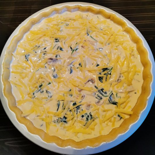SpinachMushroomRicotta Quiche Cocina de Vale